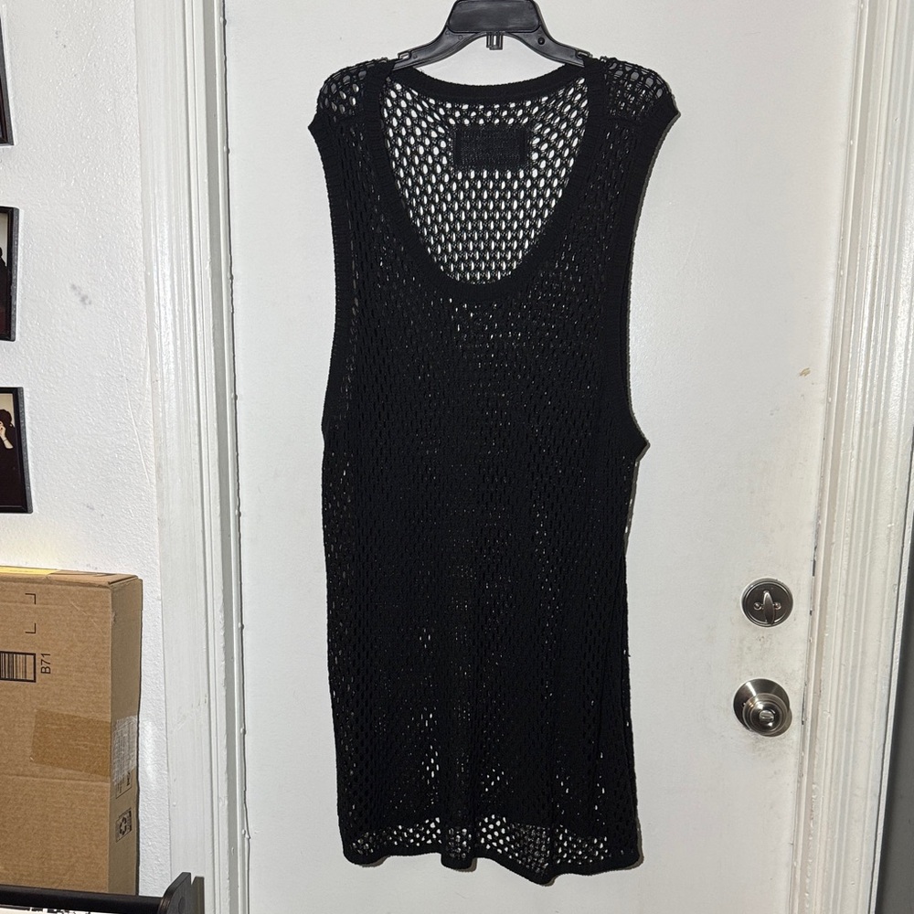 Savage X Fenty Black Mesh Tank Top